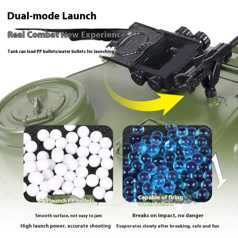 Carro tanque inercial de simulação de tigre alemão, brinquedo para adultos e crianças, carro tanque de controle remoto 1: 18, carregamento elétrico, controle remoto ca