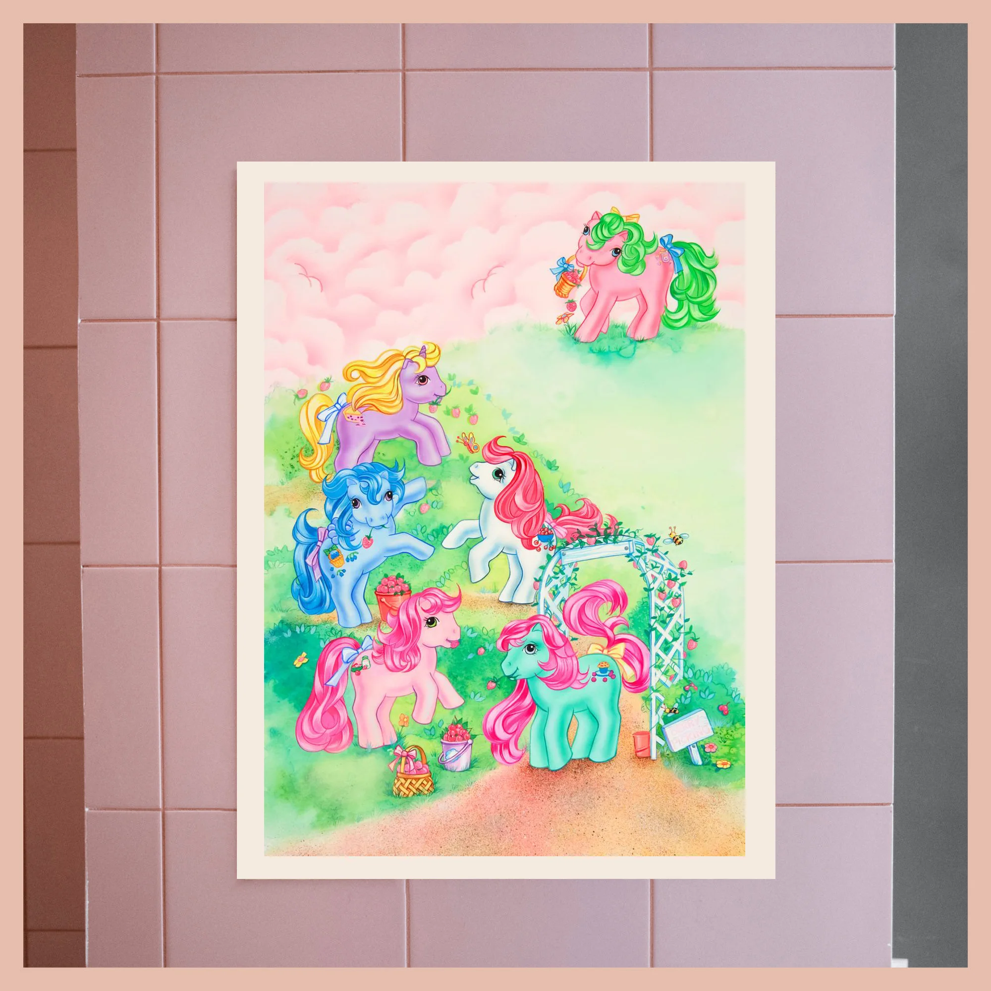 Cartoon Animation Cute My L-Little P-Pony Posters Canvas Paint Prints Wall Art Picture for Home Room Children's Room Decoration