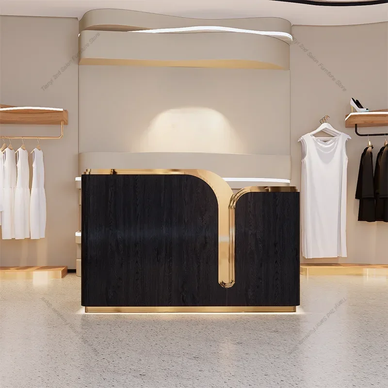 Italian Style Beauty Salon Reception Desks Simplicity Luxury Clothing Store Reception Desks Designer Furniture Receptionen FYRD