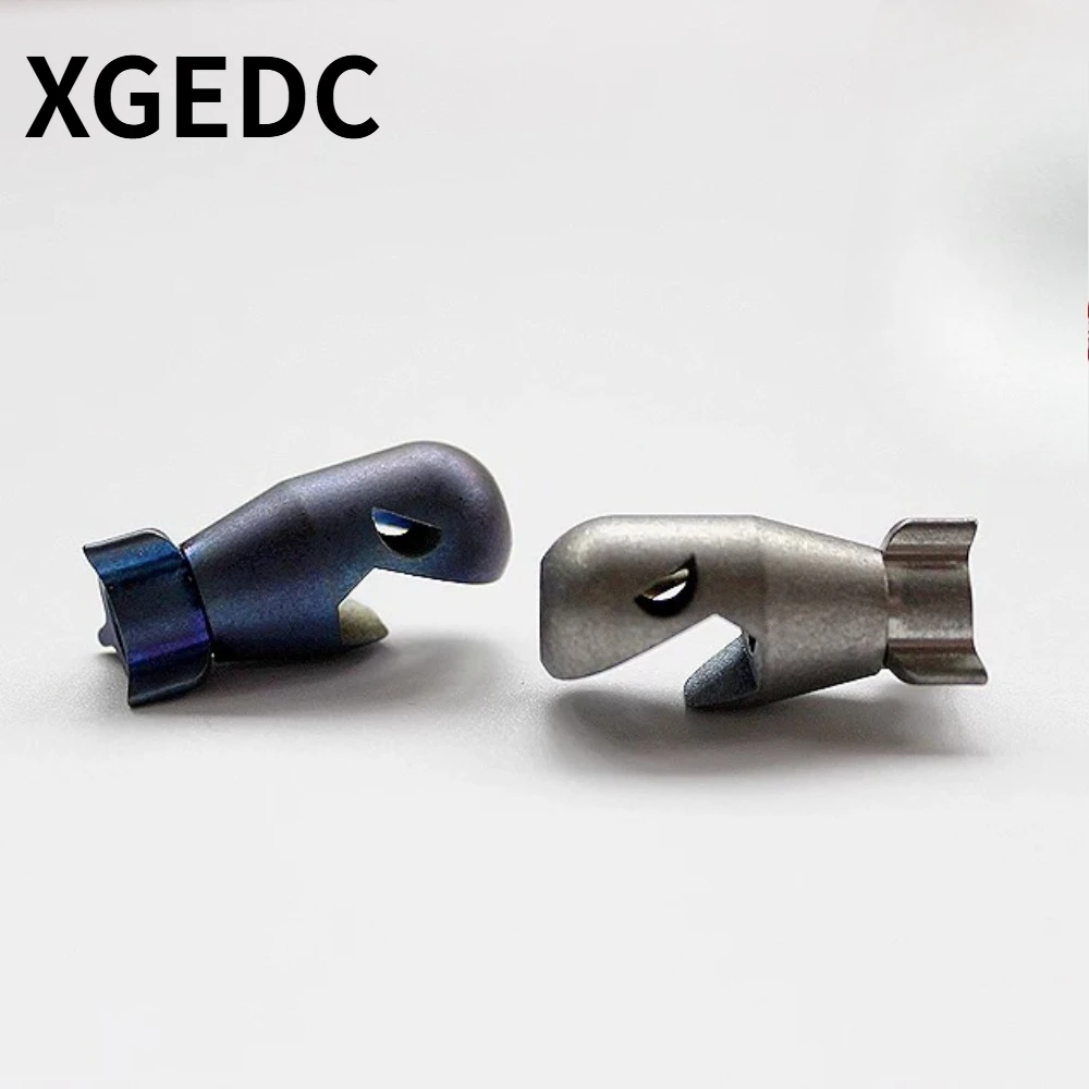 xgedc-チタン合金シャーク多機能パラコードペンダントテールロープボトルオープナー減圧玩具アクセサリー