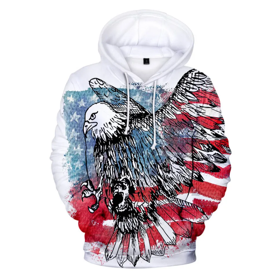 USA National Flag 3D Print Portugal Argentina Germany Russia Brazil Hoodie Sweatshirt Lovely 3D Hoodies Men Women Fashion Jacket