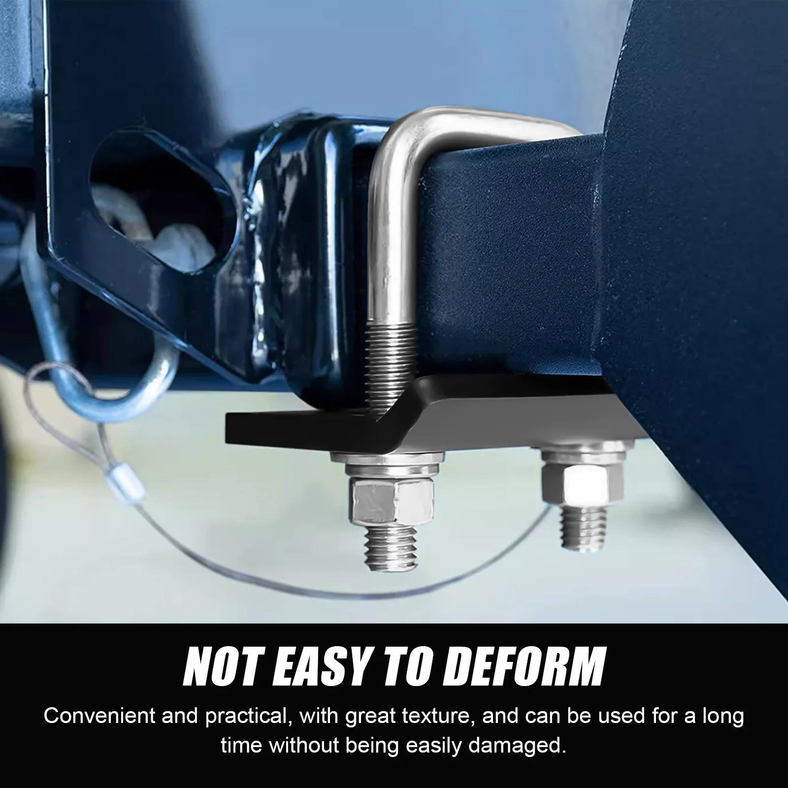 Hitch Tightener Trailer Buckle Sturdy Metal Fastener Anti Rattle Hitch Pin Versatile Design Long Lasting Use Trailer Buckle