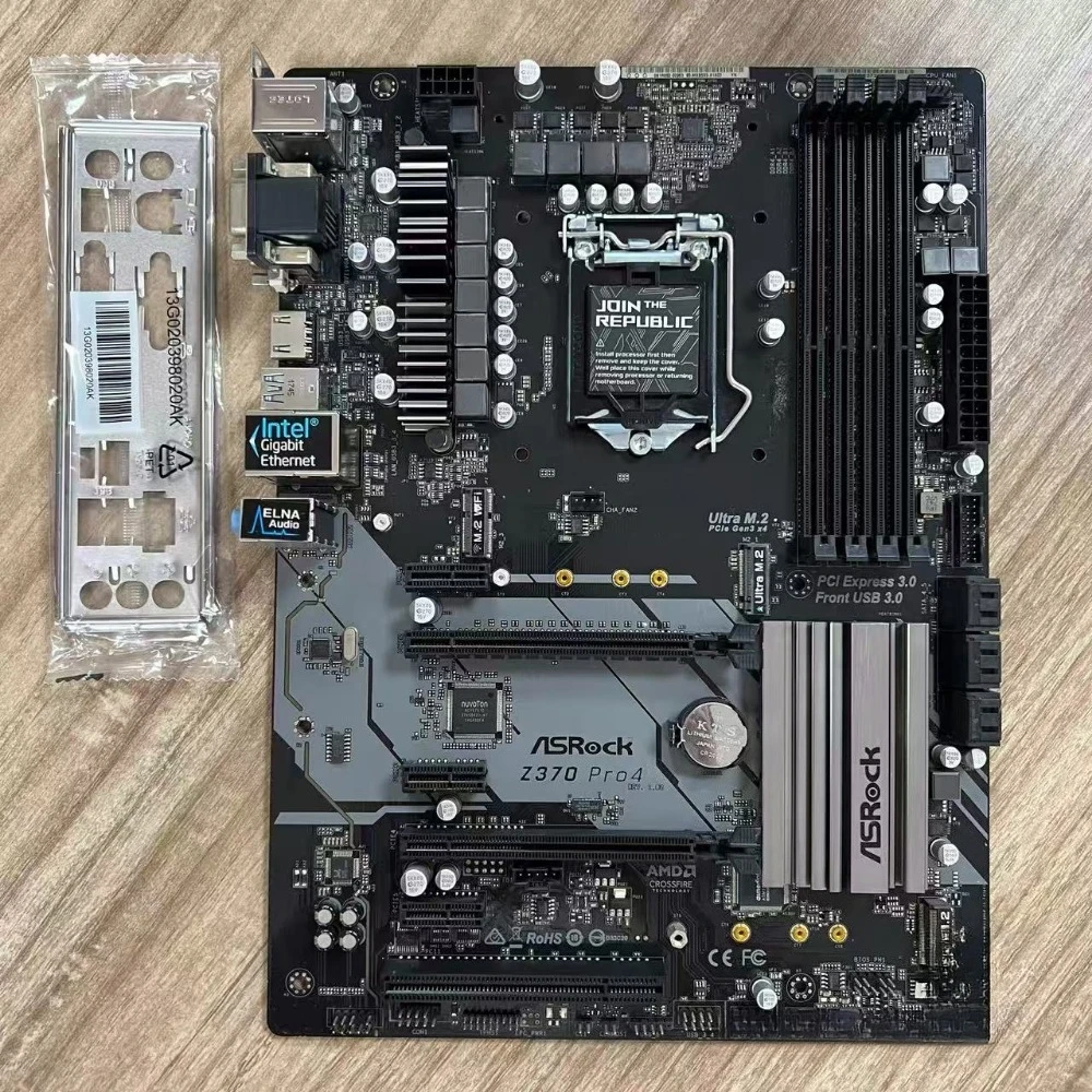 Placa-mãe de desktop ASRock Z370 Pro4 com Intel Z370 Z370M DDR4 LGA 1151 Placa-mãe de desktop original