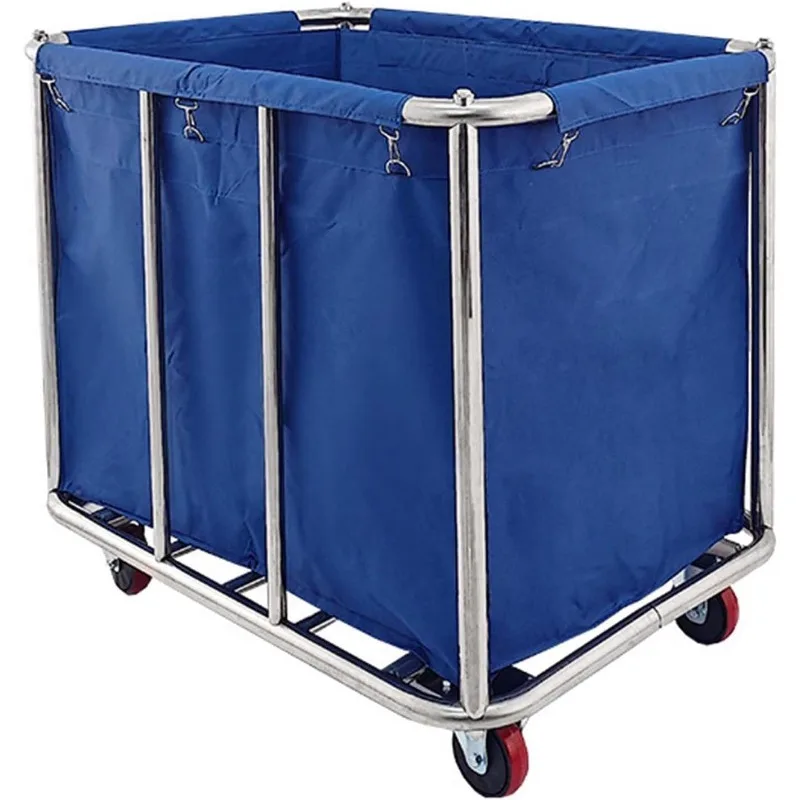 

Commercial Laundry cart with Wheels,400L LargeLaundry Cart on Wheels with Waterproof Liner, Perfect , School 440Lbs Load