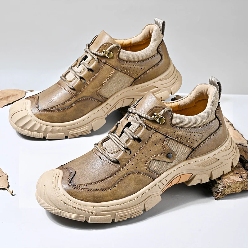 

Top Quality Mountain Shoes Men Outdoor Hiking Sneaker for Man Anti Slip Walking Shoe Professional Men Rock Climbing Shoes