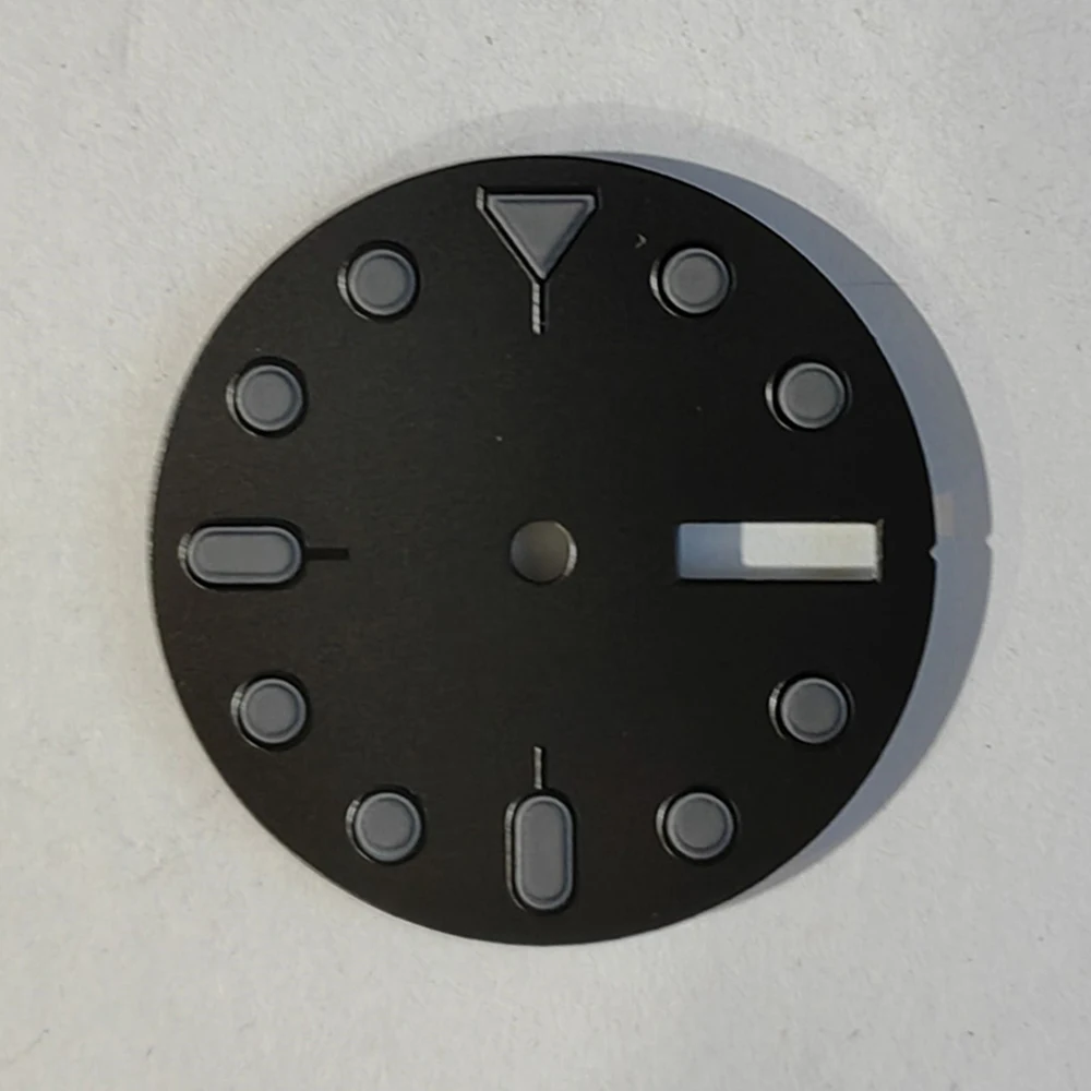 

NH35 Dial 28.5MM Green Luminous Watch Faces Accessories for NH35 NH36 4 Movement Dual Calendar Watch Dial 3.0/3.8/4.0 o'clock