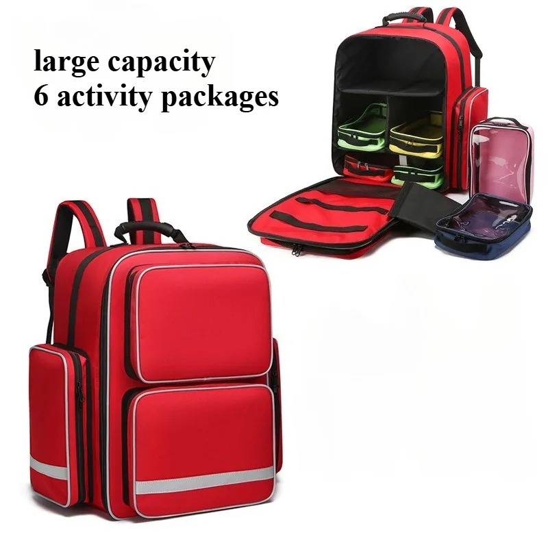 Large Capacity Waterproof Emergency Equipment Bag Hygiene Epidemic Prevention Disease Control Logistics Support Backpack