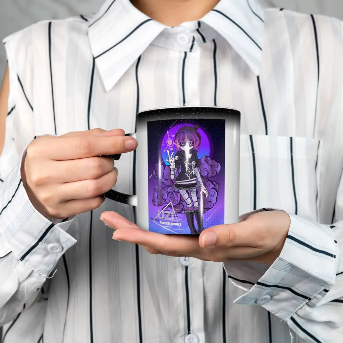 Murder Drones N And Uzi Doorman Mug Funny Ceramic Coffee Cups Tea Mugs Milk Cup Drinkware Gift for Woman Man