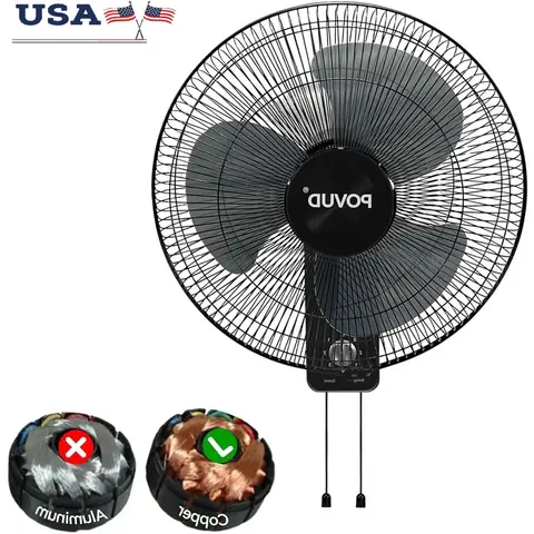 16-tums väggmonterad fläkt kopparmotor lågt brus oscillerande 3-hastighets justerbar lutning hög hastighet inomhus kylfläkt 10 best sales höghastighetsfläkt - №6