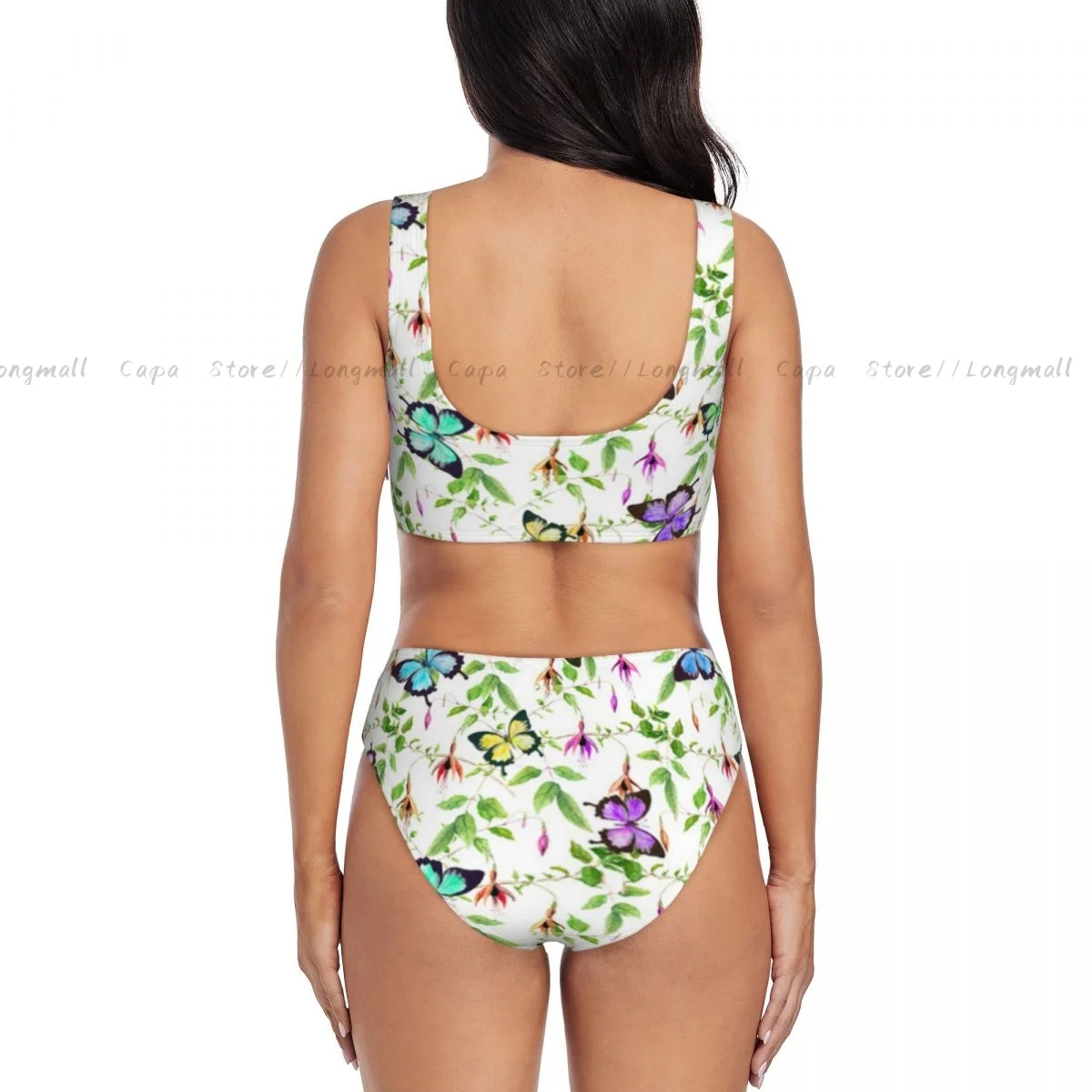 Sexy Bikini Frauen Bademode Exotische Blumen Im Regenwald Floral Weiblichen Badeanzug Schwimmen Badeanzug Sommer Beachwear