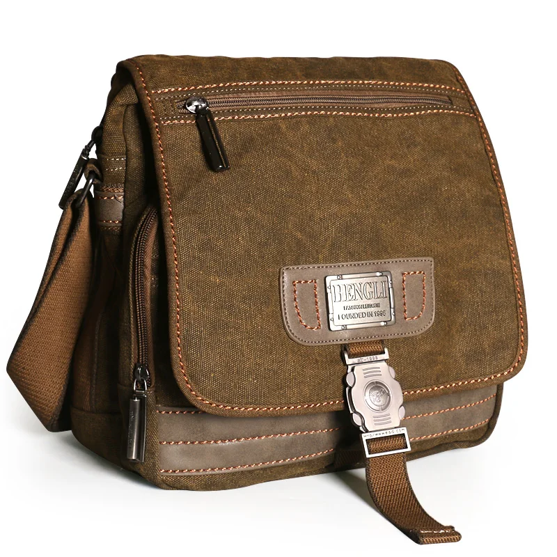 Ruil حقيبة قماش قنب رجالية حقائب قماش الرجال الترفيه ارتداء مقاومة حقيبة كروسبودي ريترو السفر الكتف سعة كبيرة حقيبة ساعي