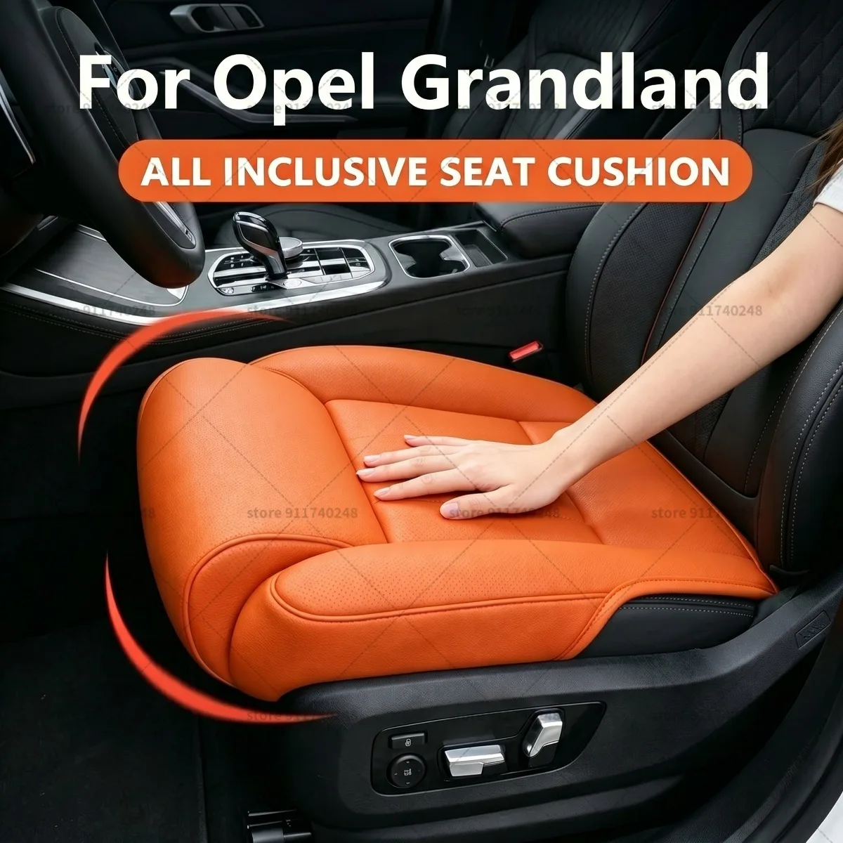

For Opel Grandland Seat Leg Support Extension Cushion Thigh Support Pillow Memory Foam Leather Leg Extender Interior Accessories