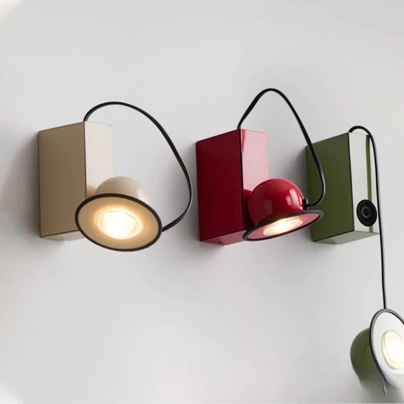 Lampada da scrivania magnetica di design italiano retro camera da letto comodino scrivania soggiorno lampada da parete corridoio