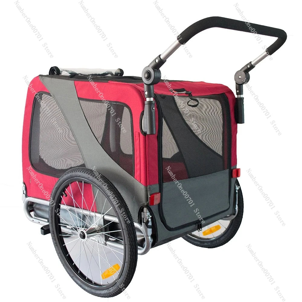 دراجة مقطورة الجملة دراجة الحيوانات الأليفة مقطورة M L XL حجم الكلب دراجة مقطورة الإفراج السريع وسهلة قابلة للطي 2 في 1 عربة