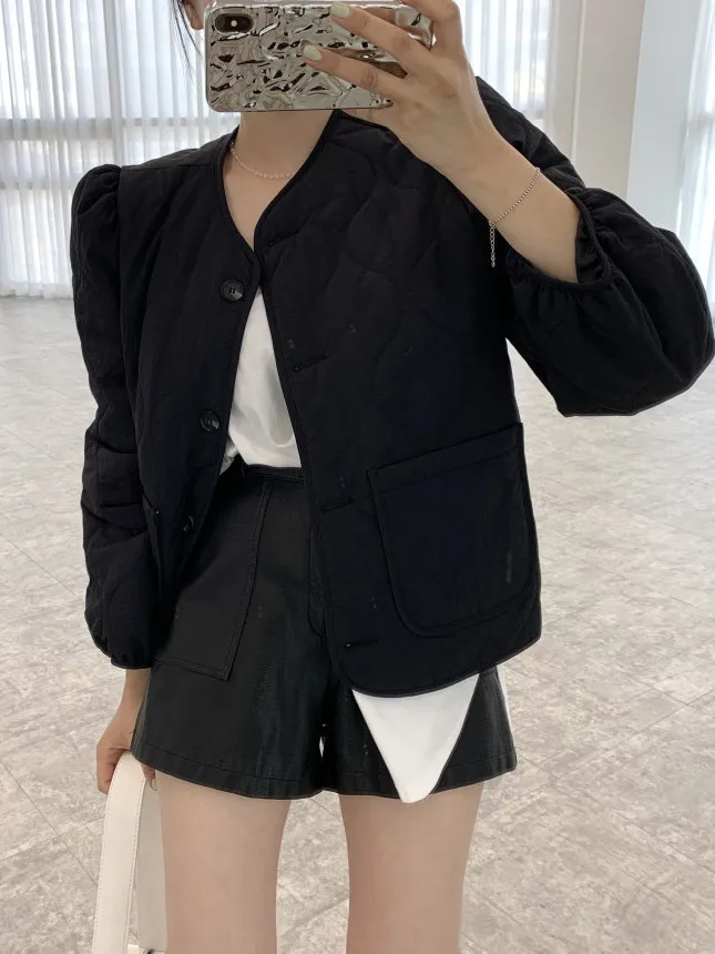 เสื้อผ้าฝ้ายแฟชั่นสำหรับผู้หญิง ดีไซน์ใหม่สำหรับฤดูหนาว ให้ความอบอุ่น ดูอ่อนเยาว์ สไตล์เก๋ไก๋