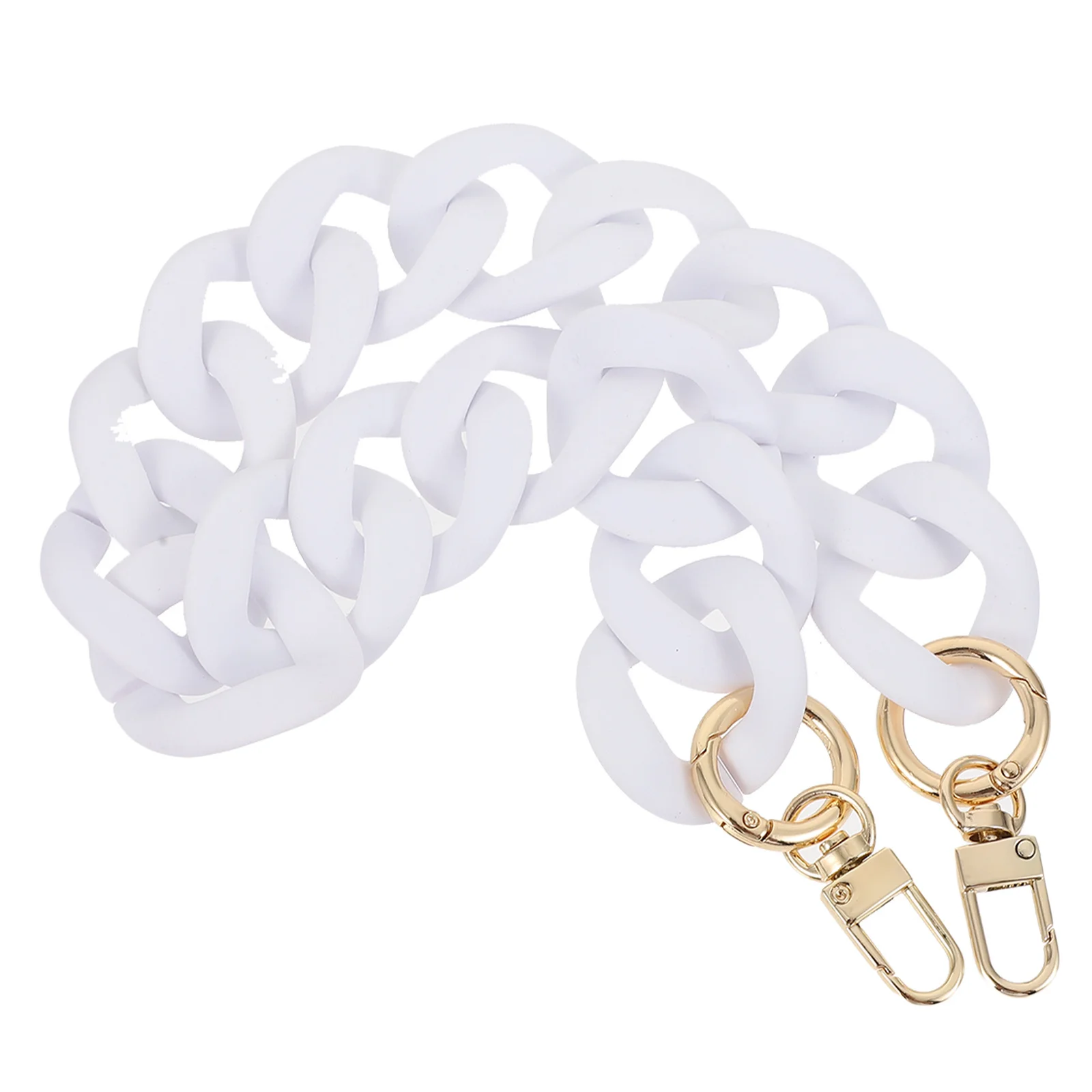 

1Pcs Color Block Thick Chain Fashionable Acrylic Bag Chain Removable Replacement Strap for Handbag DIY Bag Accessory