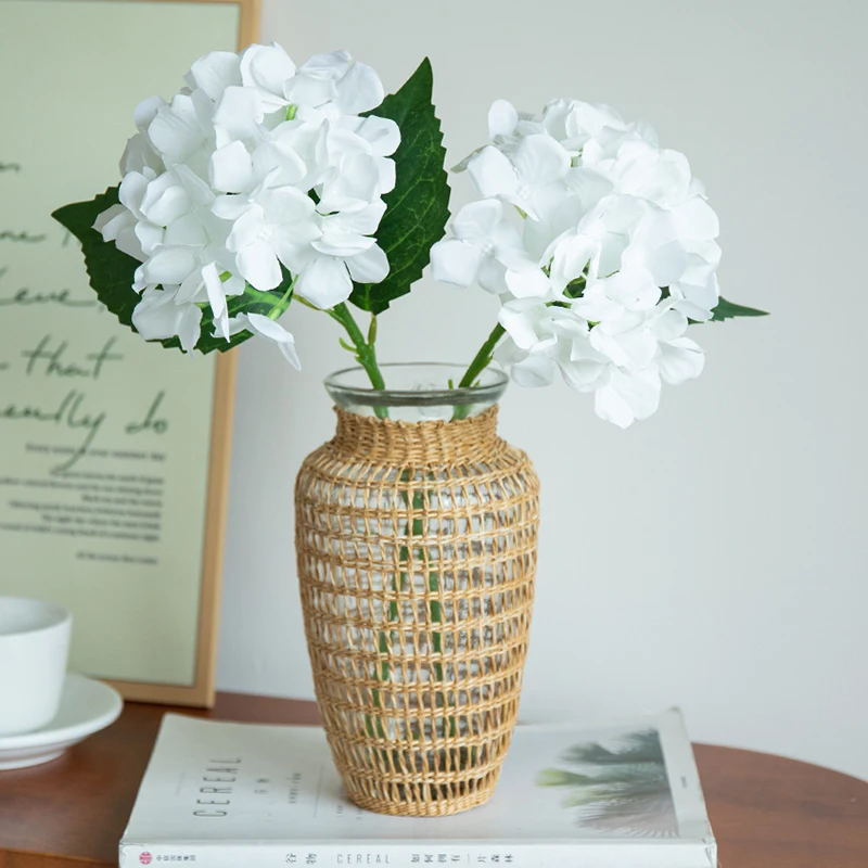 

1Pc Artificial Hydrangea Flowers 38.5CM Fake Hydrangea Branches for Home Decoration Bridal Bouquet Wedding Flower Arrangement