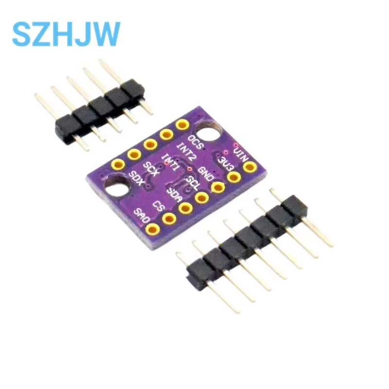 BMI160 GY-BMI160 6DOF 6-axis Rate Gyro Gravity Accelerometer Sensor Module IIC I2C SPI Communication Protocol 3-5V