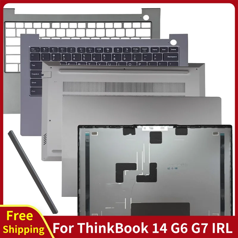 

For ThinkBook 14 G6 G7 IML ABP IRL Laptop Rear Lid Back Cover US Backlit Keyboard Palmrest Bottom Case Computer Accessorie Parts