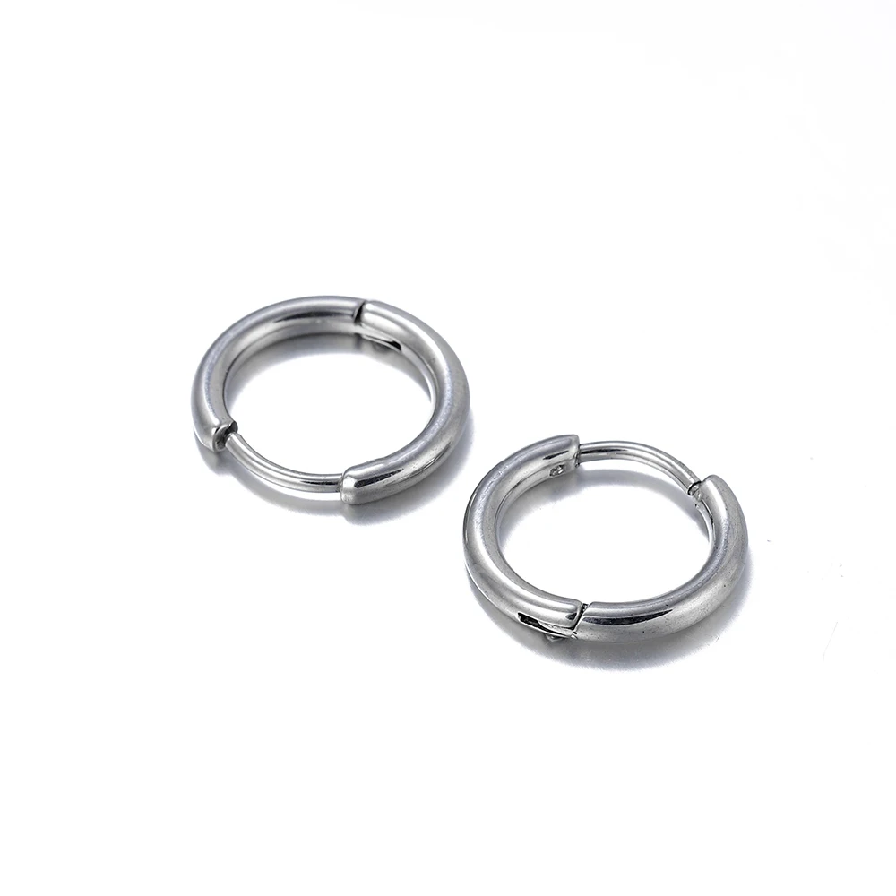 10 Stks/partij Roestvrijstalen Cirkel Hoepel Oorbel Goud Kleur Ronde Geometrie Oorbellen Sieraden Bevindingen Voor Diy Oorbel Sieraden Maken