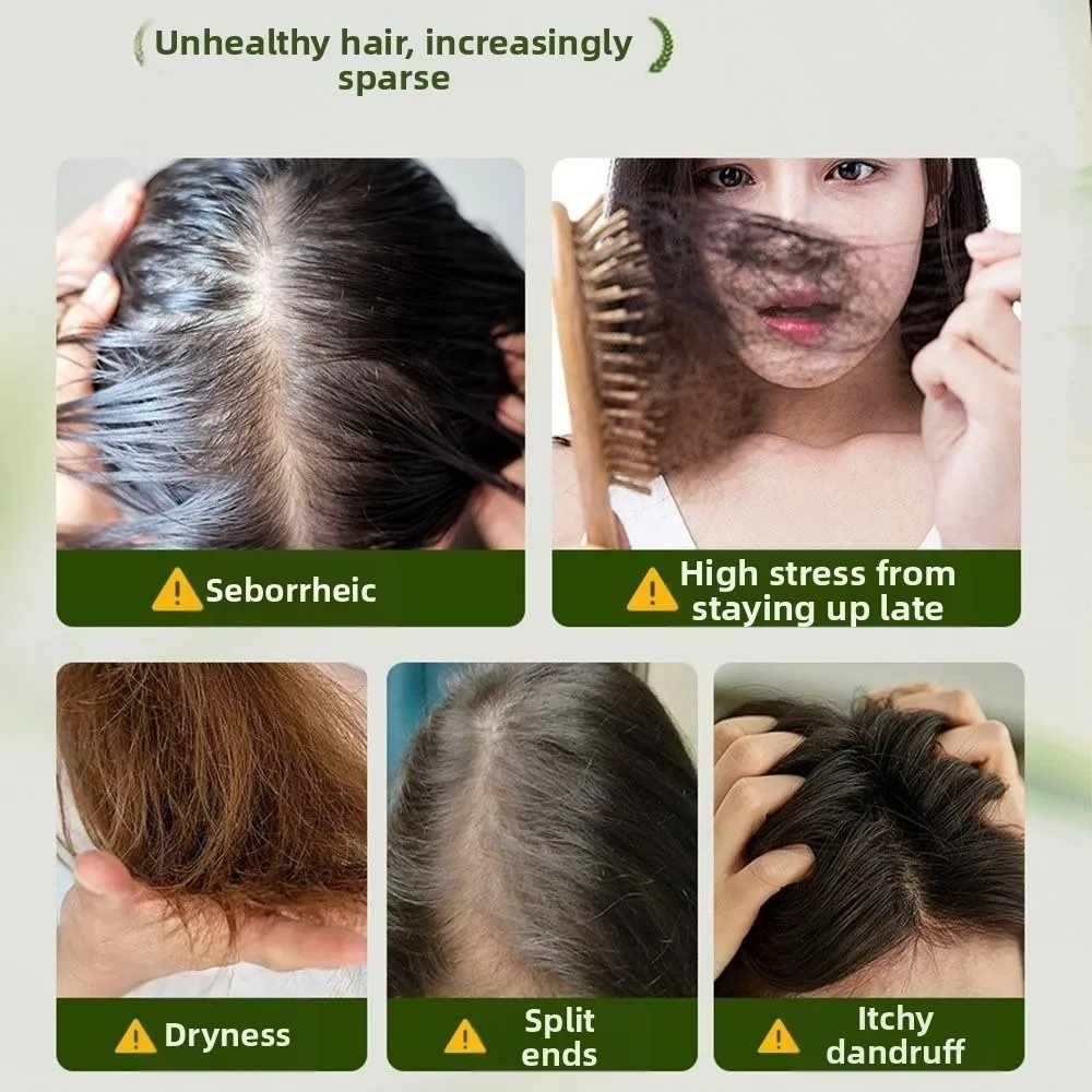 

New Nature Shampoo Bar Hair Oil Control Hair Nourishing Usman Grass Shampoo Bar Fluffy and Soothing Hair Follicles Shampoo Soap