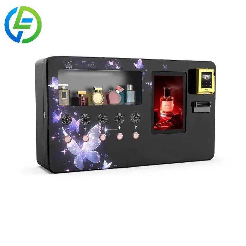 Deposit Perfumatic Perfume Spray Vending Machine with Metal/Steel Construction Touchscreen Display Wi-Fi Enabled