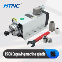 New Arrival 1.5KW CNC Spindle Motor 110v / 220v ER11 Spindle 400hz 24000RPM + ER11A  wrench + 2pcs ER11 Collet  4mm 6mm