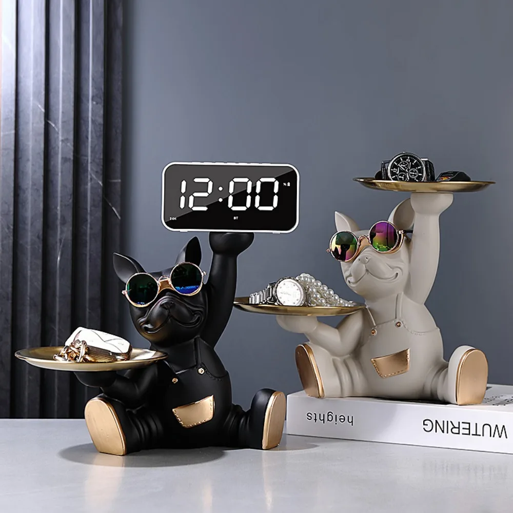 Imagem -05 - Pitbull Dog Pendulum Tabletop Clock Ornamento Inteligente Bluetooth para Sala de Estar Desktop Relógio Digital Eletrônico Small Home Decor