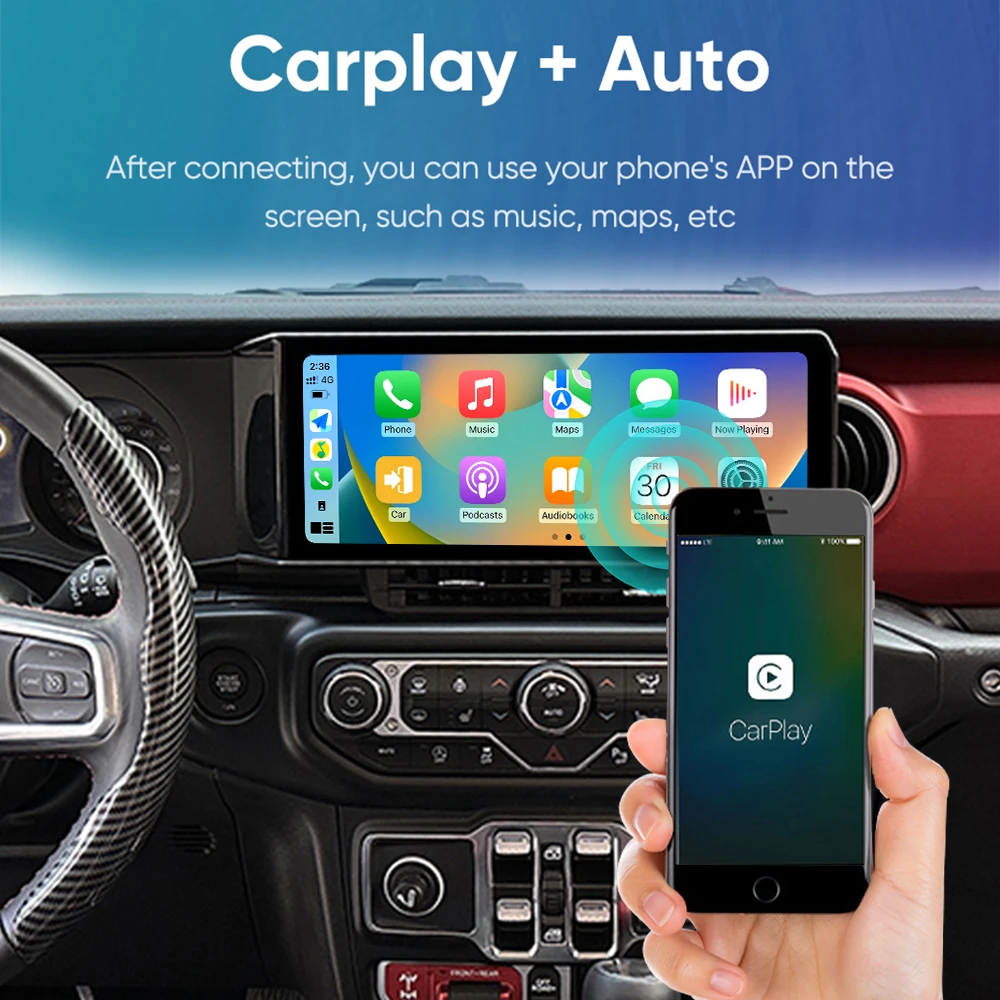 For Jeep wrangler JL 2018 2019 2020 2021 Android Auto Car Radio Automotive Multimedia Stereo Player GPS Navigation Head Unit image 6