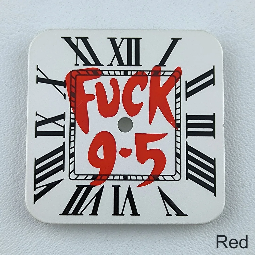 مربع الطلب NH35 ساعة مزدوجة الطلب الرجال روما الأرقام الهاتفي ساعة مربعة تناسب حركة NH35 NH سلسلة أدوات إصلاح