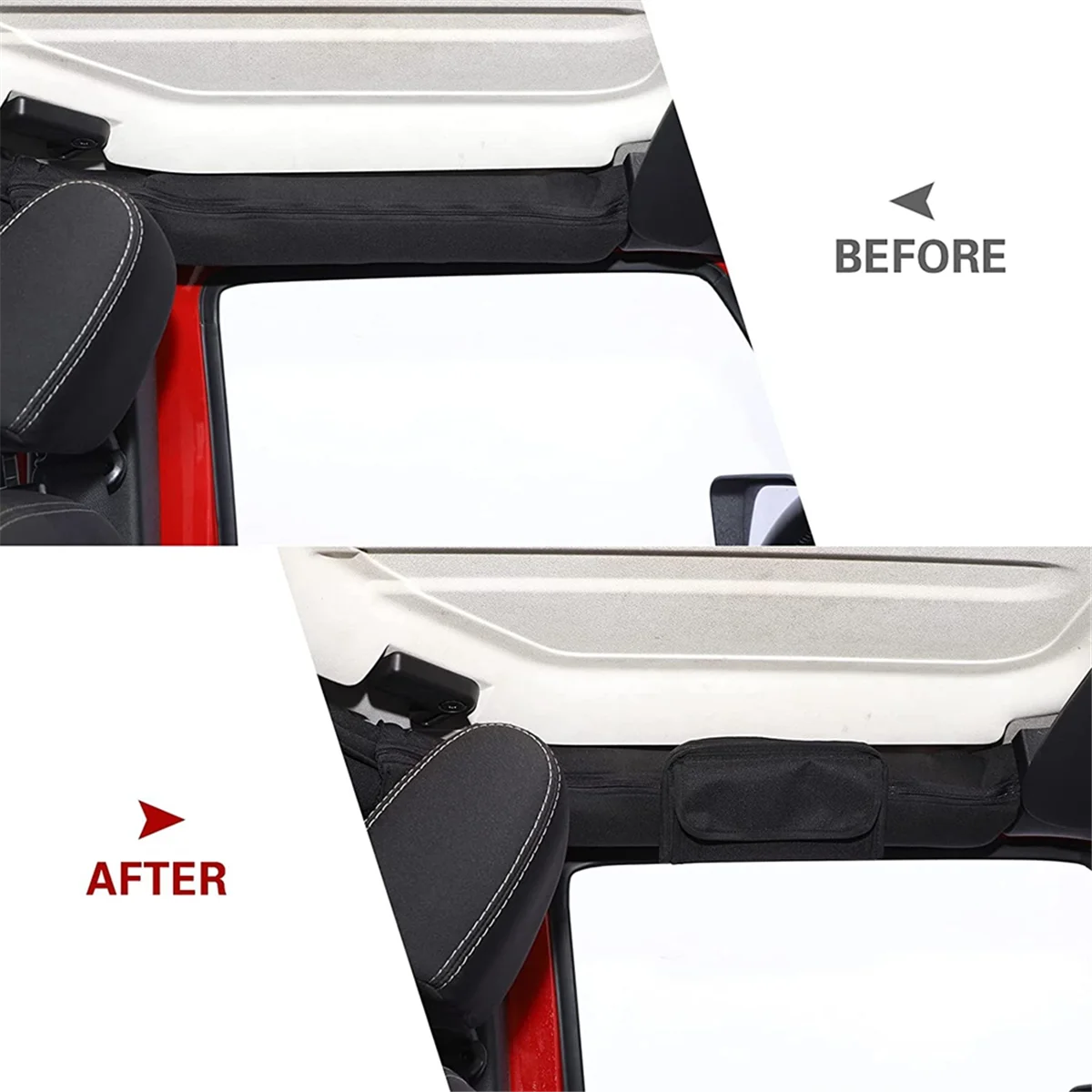 

Чехол для хранения солнцезащитных очков Roll Bar для Jeep Wrangler JK TJ CJ YJ JKU JL JLU 2/4 Door Gladiator 2018-2024, сумка для хранения жасмина