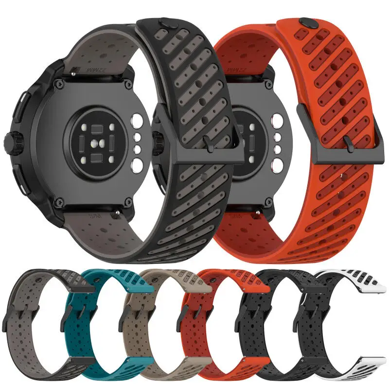 22mm Sport Silicone Strap For Amazfit Balance 2 1 Breathable Band For Amazfit Bip 6 5/GTR4 3 2/Active Max/Helio/T-Rex 3 Pro 48mm view 2