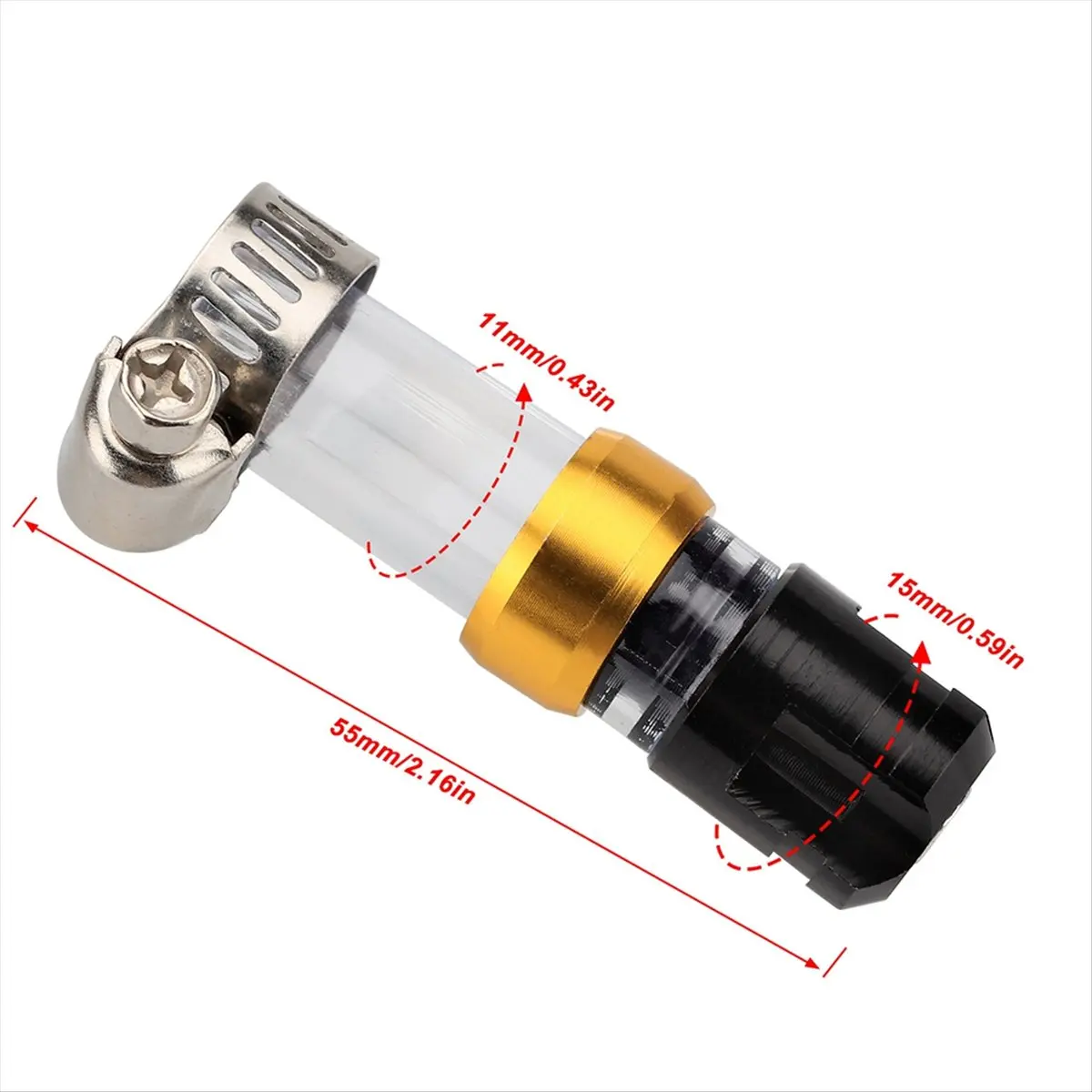 Compatible Motorcycle Air Filter Drain Pipe Z-2391 Alloy Head Plug for Universal Motorcycle