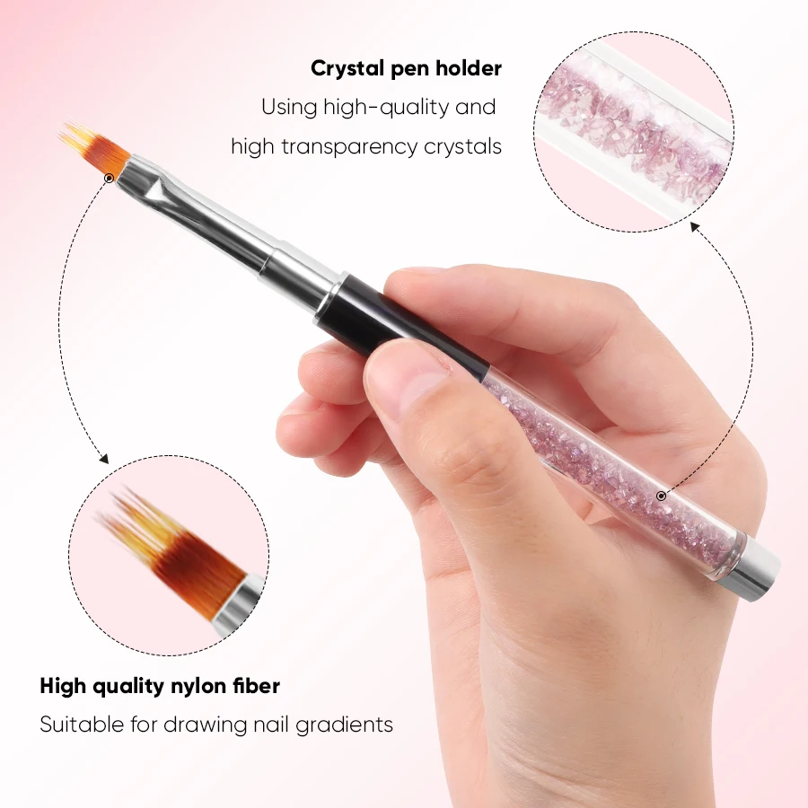 2020 New Light Luxury Soft Hair Nail Pen Black Diamond Decorative Touch Good Nail Brush Nail Salon Fashion Enthusiasts Only