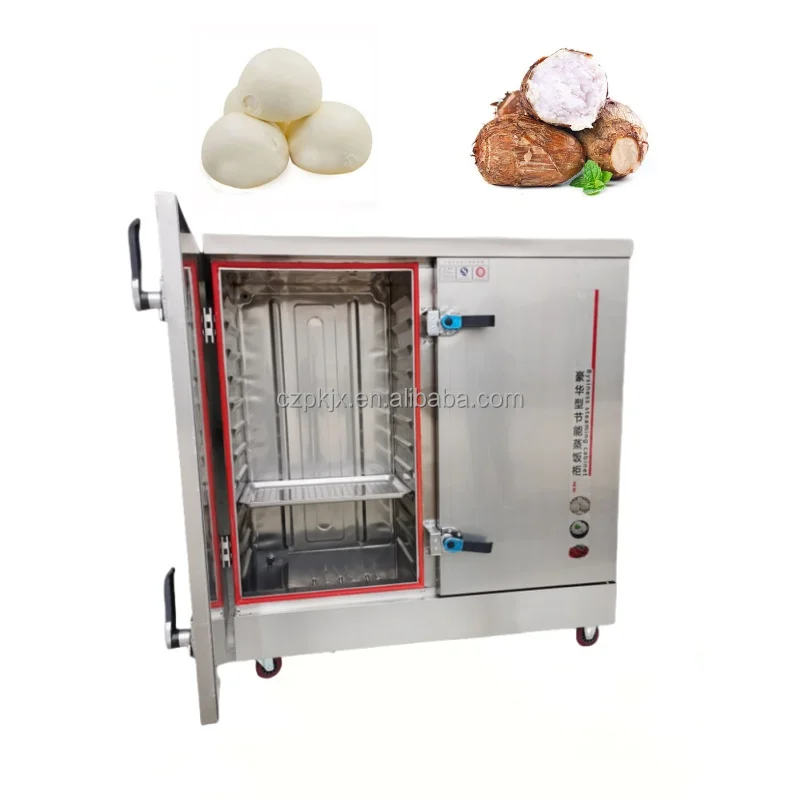 Dimsum Momo Bun Baozi Steamer Cabinet for Sale 24 Trays Commercial Factory Direct Supply Gas Electric Food Steamer Equipment