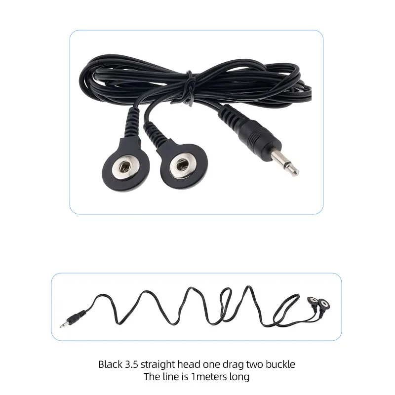 Low frequency pulse therapy instrument wire audio output two button electrode wire electrical therapy instrument connection wire