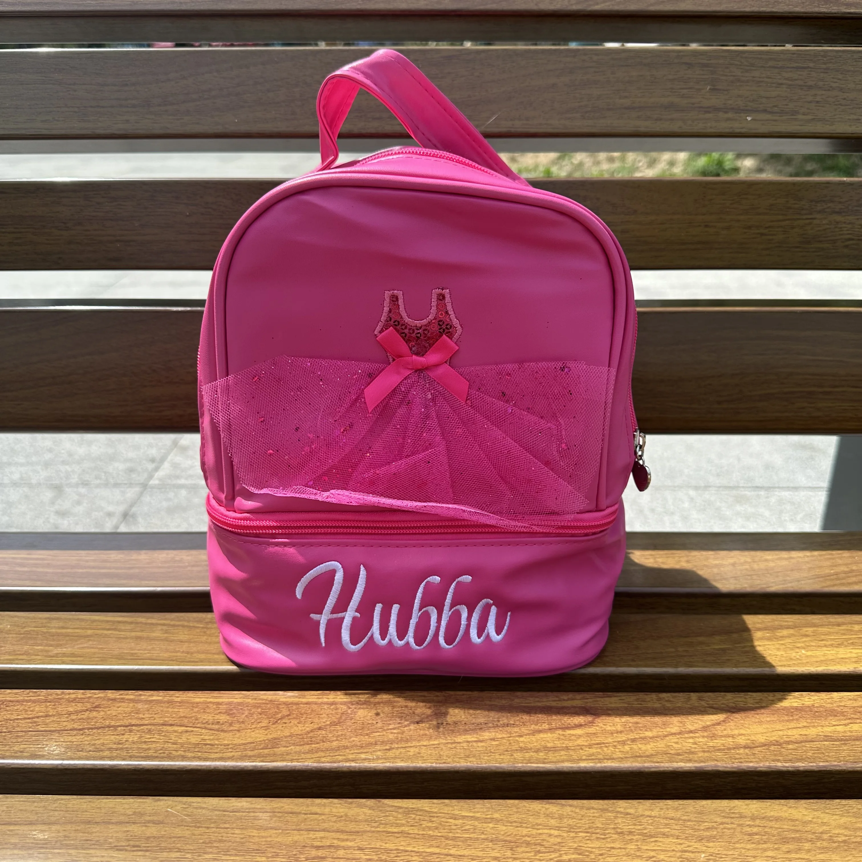 Saco Dança Latina com Nome Personalizado para Meninas, Saco de Armazenamento de Classe de Balé Infantil Exclusivo, Mochilas Princesa Renda