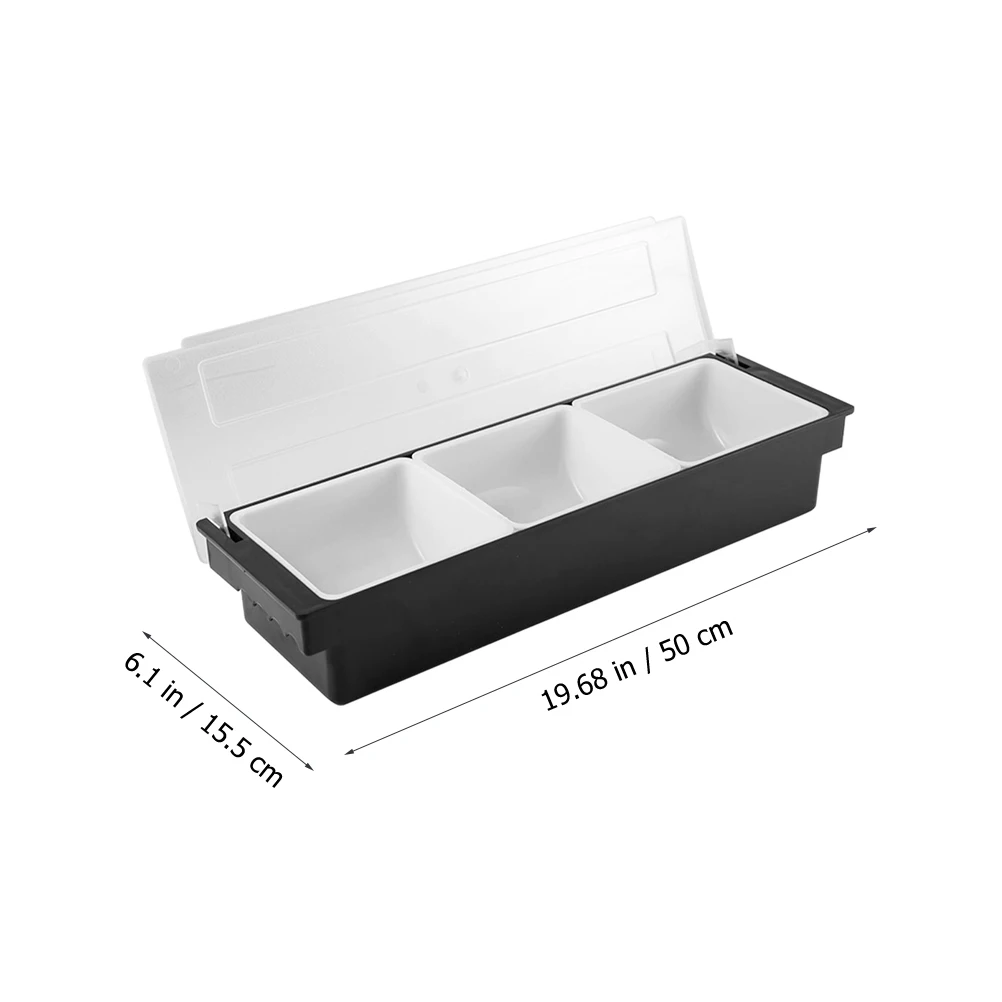 

Plastic Serving Snack Container Compartment Food Case Party Candy Box Chips Fruit Nuts Dried Fruit Dispenser Household Bar