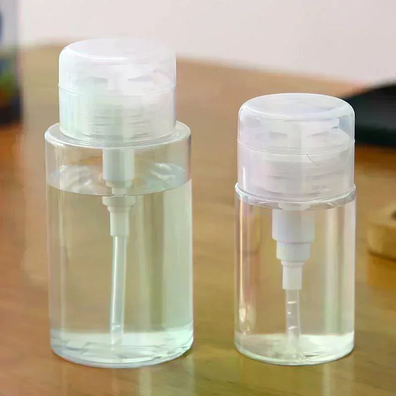 100/150/200/300ml recarregável vazio imprensa bomba garrafa dispensador recipiente líquido removedor limpador polonês maquiagem manicure ferramenta