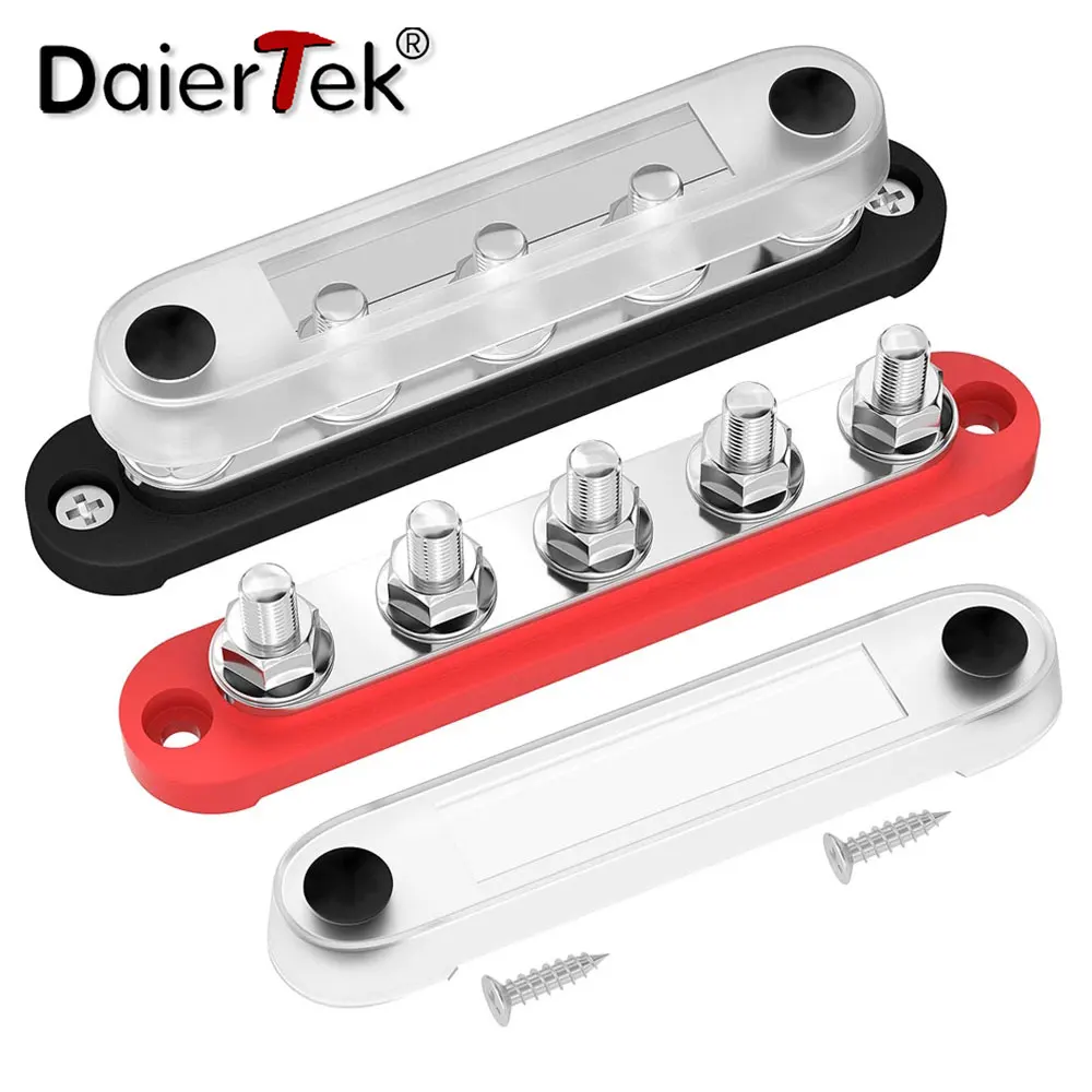 DaierTek 12V Power Distribution Block 5 x 5/16\