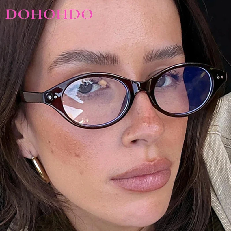 

Fashion Small Oval Frame Rivets Decorate Women Sunglasses Brand Designer Outdoor Driving Travel Sunglass Men UV400 Lentes Mujer