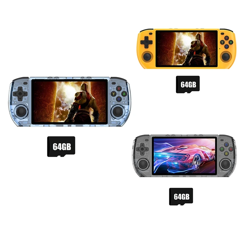

RGB10 Max3 Retro Game Console 16G+64G 5.0 Inch Handheld Video Game Console For MAME PSP N64 GBA NDS Emulator Durable C