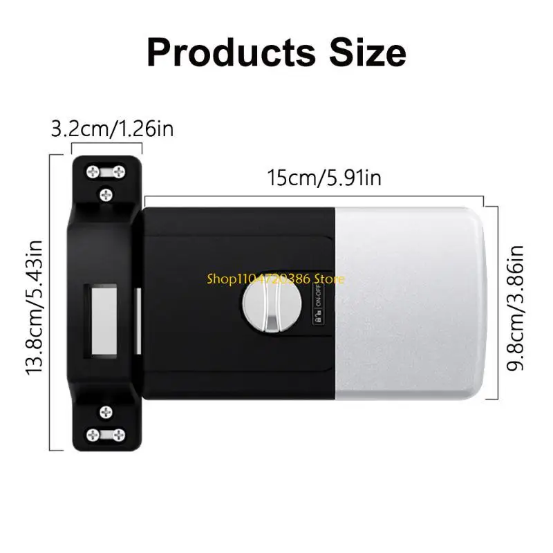 قفل ذكي K0EA، يتم التحكم فيه من خلال التطبيق، لا يوجد تركيب ثقب الحفر، تكنولوجيا لاسلكية دخول بدون مفتاح مع ميزات الأمان