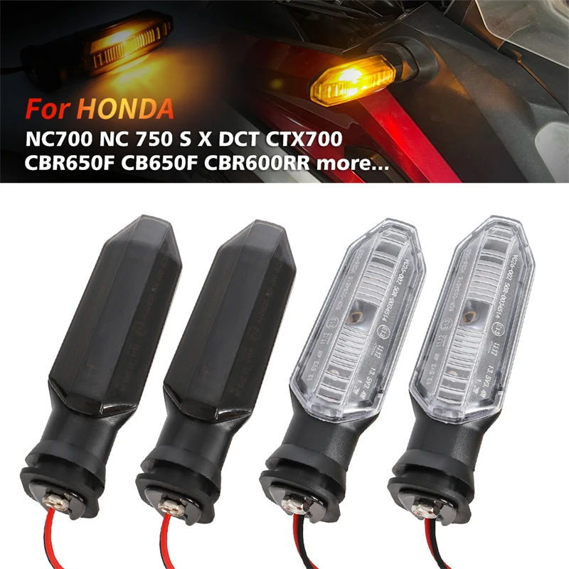 LED Turn Signal Light For HONDA CB500X CB500F CBR 600RR 650F CB650F CRF250L CRF300L NC 700 Motorcycle Indicator Blinker Flasher