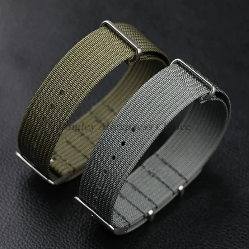 جديد مضلع النايلون حزام الساعات حزام ساعة قماش 18 مللي متر 20 مللي متر 22 مللي متر معصمه اكسسوارات للجيش العسكرية MenSport العالمي سوار