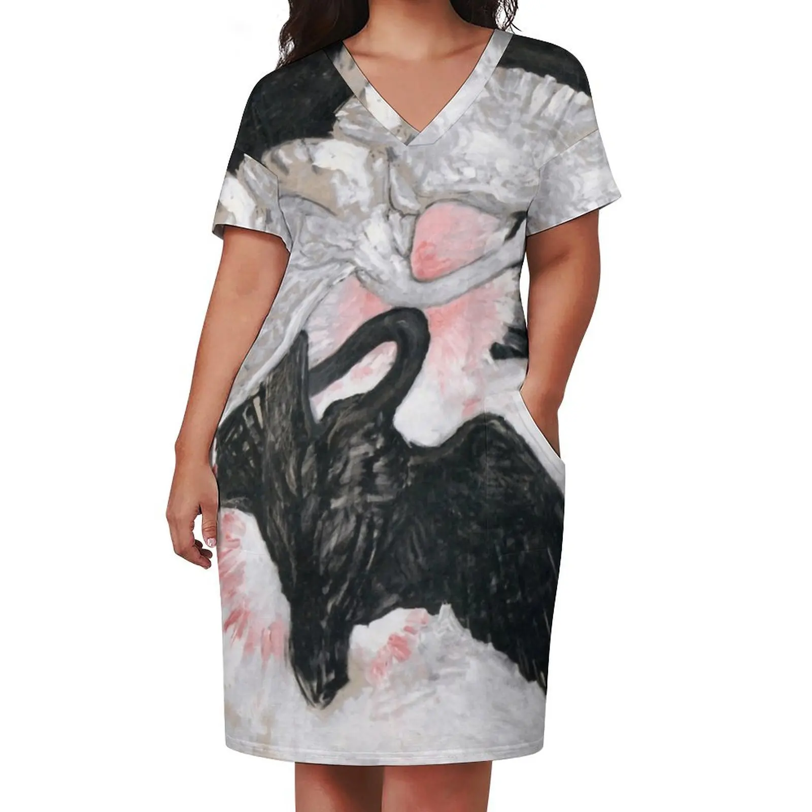 Hilma af Klint The Swan, No. 02, Group IX-SUW Loose Pocket Dress summer women's suit cute dress