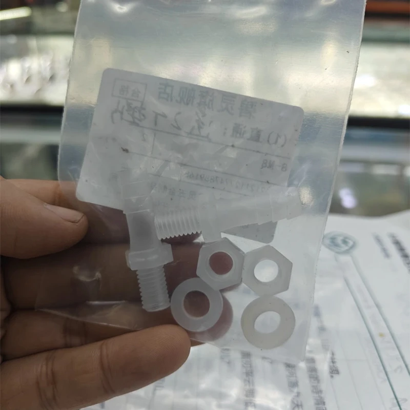 10pcs High Temperature Nylon Lock Nut M5 M6 M8 M10 M12 M16, Hex Plastic Screw Nut, Waterproof Anti-Loosening Vibration Proof