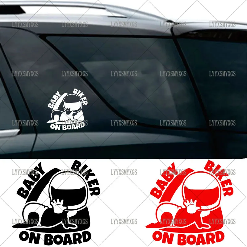 

Self-Adhesive Custom Baby Biker on Board Car Stickers Waterproof Sunscreen Vinyl Decal PVC wholesale Car Accessories
