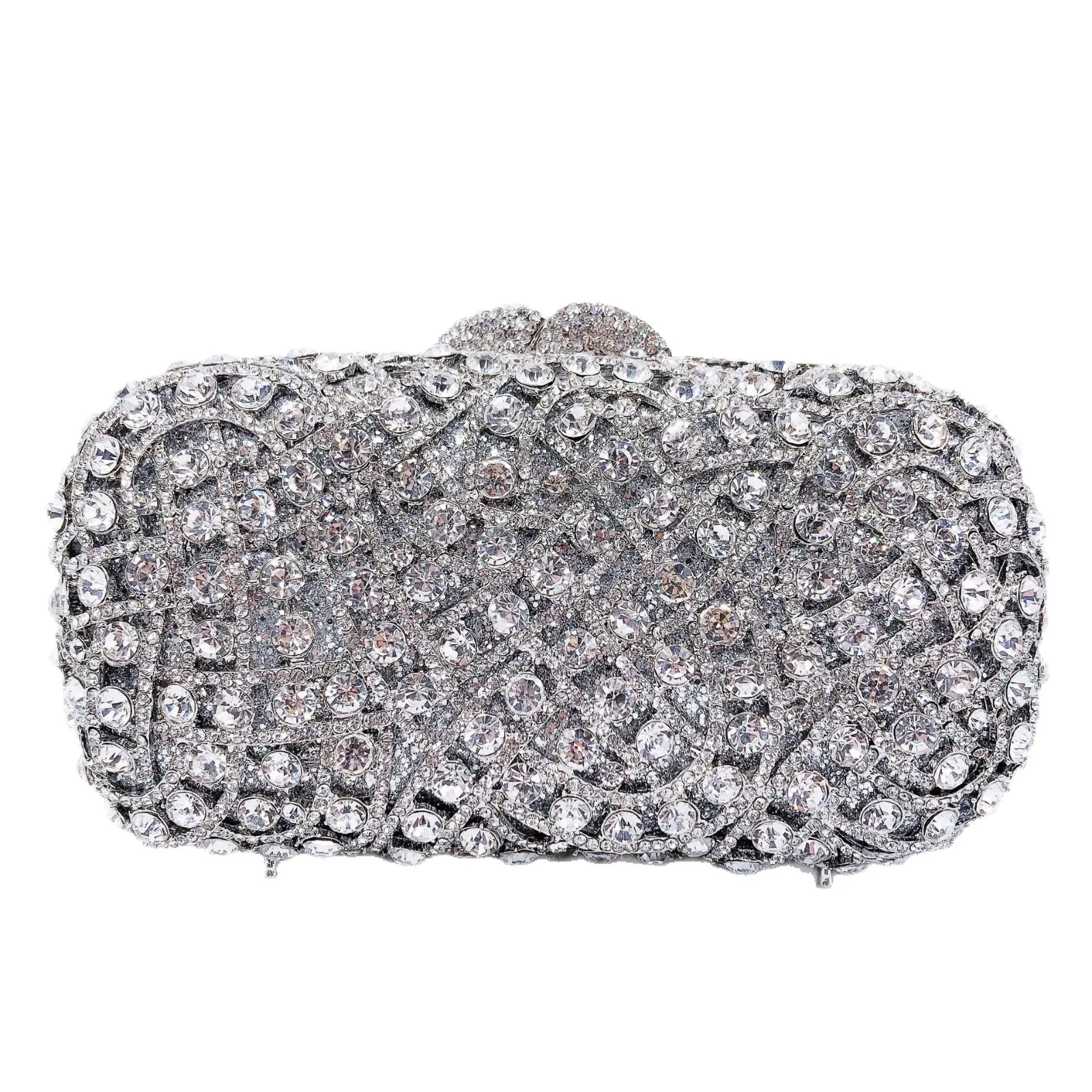 

Роскошная женская косметичка, инкрустированная бриллиантами, полый клатч, вечерняя одежда с кристаллами, клатч со стразами и сумка с драгоценными камнями Tassen Dames