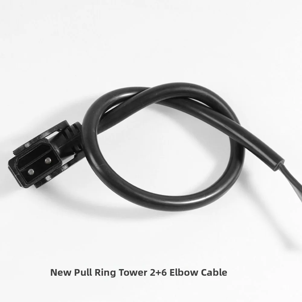 2+6 to 3Pin 2+6 Lithium Battery Charing Wire Black PVC Rubber Special Conversion Plug Electric Vehicle Adapter
